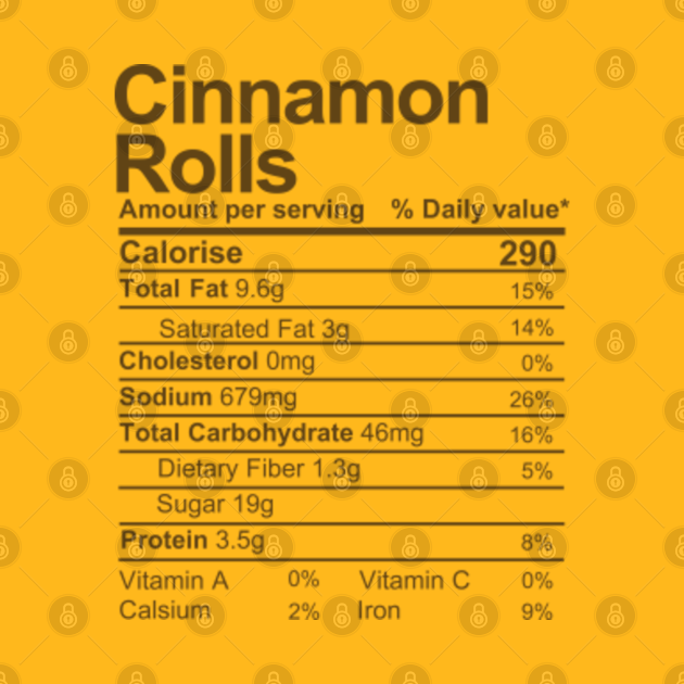 Cinnamon Roll Nutrition Facts Nutritional Facts Mug TeePublic cinnamon-roll-nutrition-facts-nutritional-facts-mug-teepublic