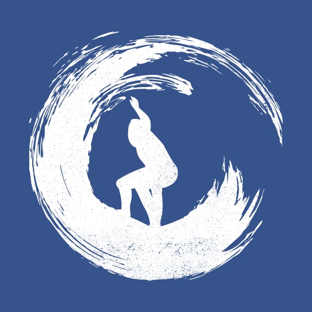 Enso Circle Zen Surfer by zeno27