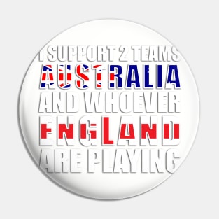 Australia Sports Supporter England Joke Pin