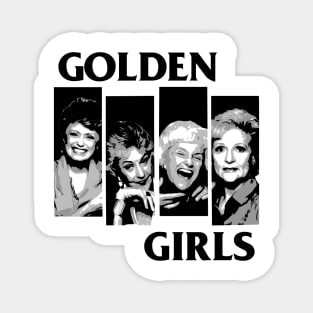 golden girls - black flag parody white Magnet