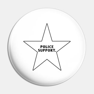 Police Support With Star Pin