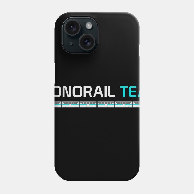 Monorail Teal Phone Case by Tomorrowland Arcade