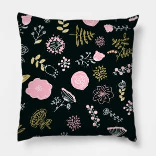 Elegance Seamless pattern with flowers Pillow