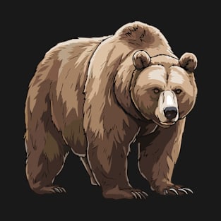 Grizzly Bear Illustration - Grizzly Bear T-Shirt