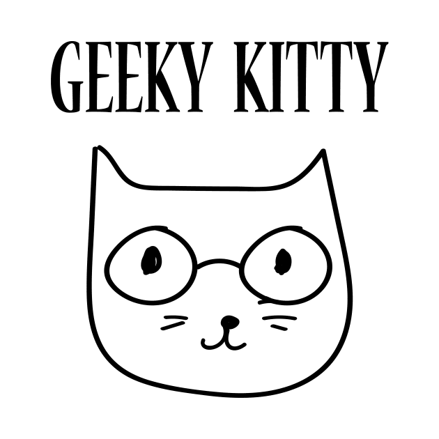 Geeky Kitty Cat by JevLavigne