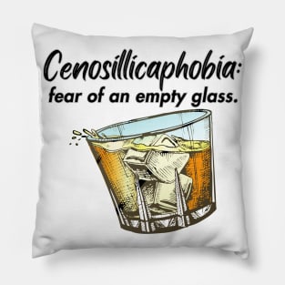 Fear of An Empty (Bourbon) Glass Pillow