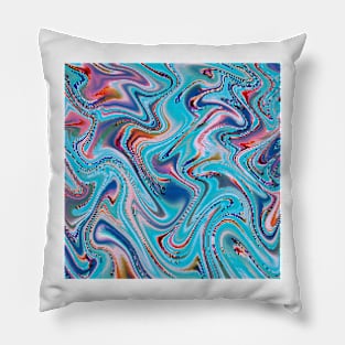 Turquoise waves Pillow