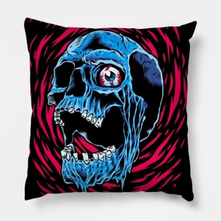 Melted Skull Pillow