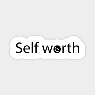 Self worth artistic design Magnet