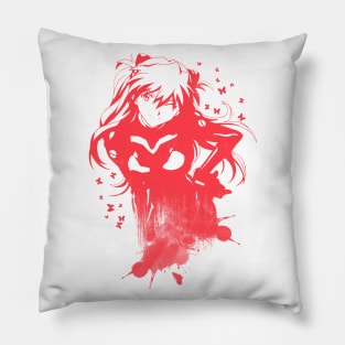 Girl Abstract - Red Pillow