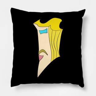 Handsome Abstract Man Pillow