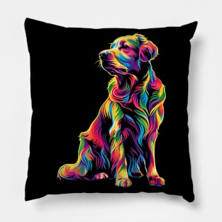 Chesapeake Bay Retriever Dog Pop Art Pillow