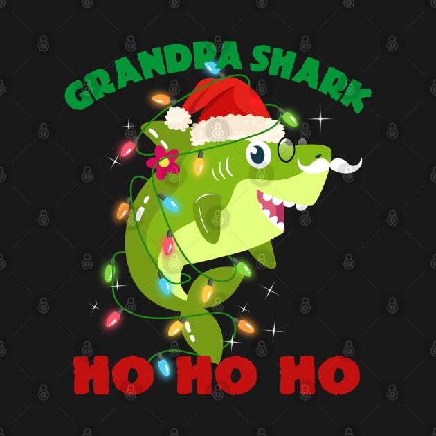 Grandpa Shark Ho Ho Ho Christmas by mckinney