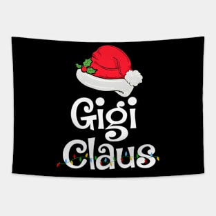 Gigi Claus Santa Funny Christmas Pajama Matching Family Tapestry