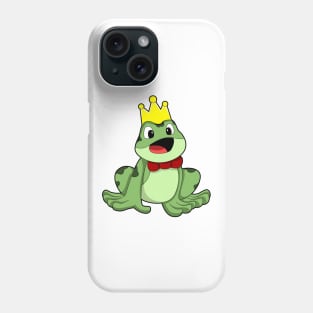 Frog as Frog prince with Crown Phone Case