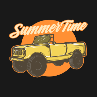 Summer Time Jeep Artwork T-Shirt