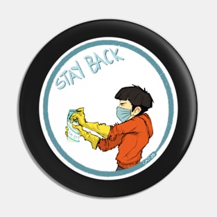 Stay Back (SFW) Pin