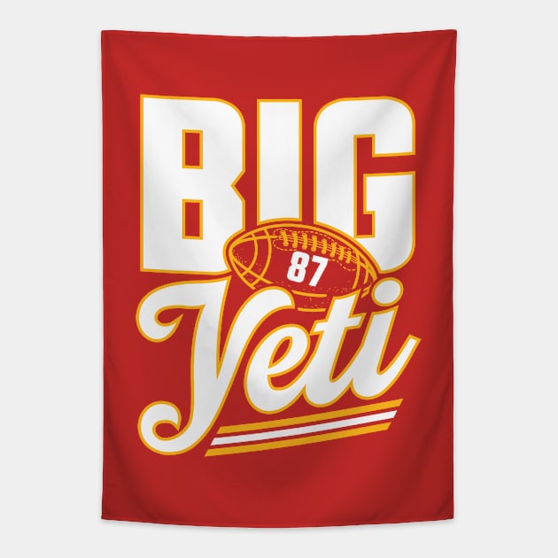 Kansas City Travis Kelce Big Yeti Tapestry by GraciafyShine