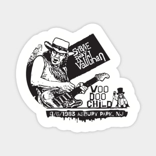 Stevie Ray Vaughan VooDoo child concert tee Magnet