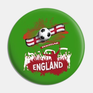 England Is Football Nation Pin