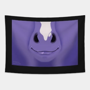 Purple Stripe Horse Face Tapestry