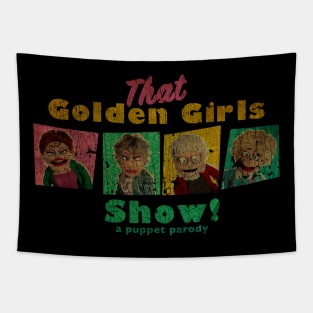 VINTAGE TEXTURE - GOLDEN GIRLS SHOW - A PUPPET PARODY SHOW copy Tapestry