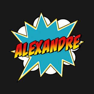 Boys Alexandre Name Superhero Comic Book T-Shirt