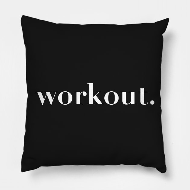 Workout Period Pillow by CityNoir