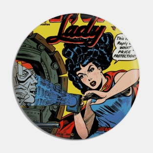 PHANTOM LADY / Vintage Comic Book Pin