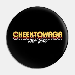 Retro Cheektowaga New York Pin