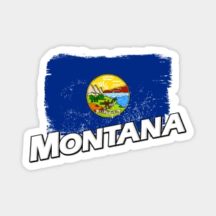 Montana flag Magnet