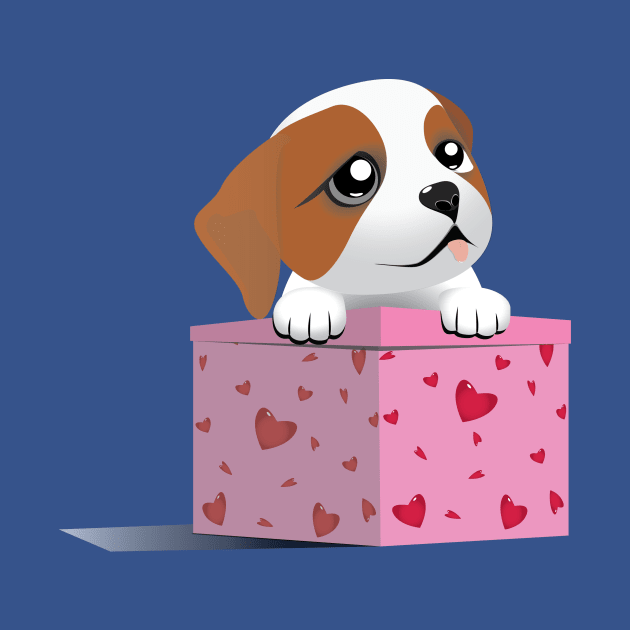 Puppy Love Valentine by Kanom-Tom