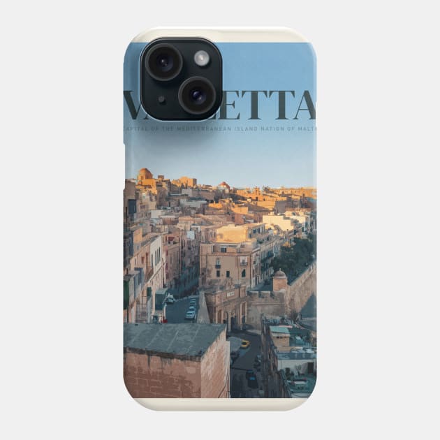 Visit Valletta Phone Case by Mercury Club