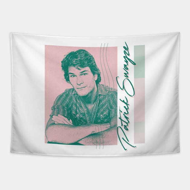 Patrick Swayze / / / 80s Aesthetic Fan Art Design Tapestry by unknown_pleasures