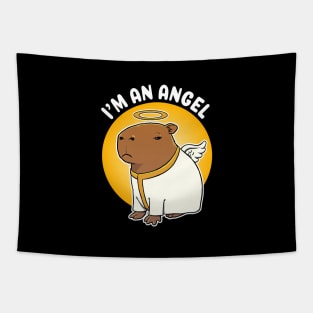 I'm an Angel Capybara Cartoon Tapestry