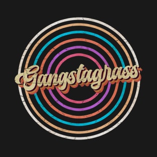 vintage circle line color Gangstagrass T-Shirt