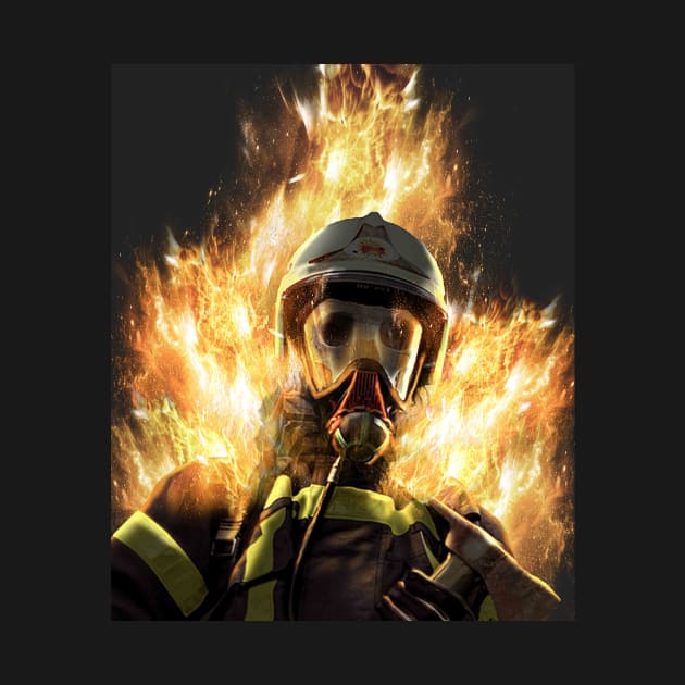 Skull Firefighter by Random Galaxy