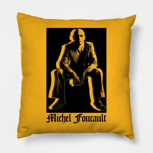 Michel Foucault Fan Design Pillow