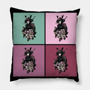 Japanese Geisha Samurai Urban Asian Woman Pop Art 461 Pillow