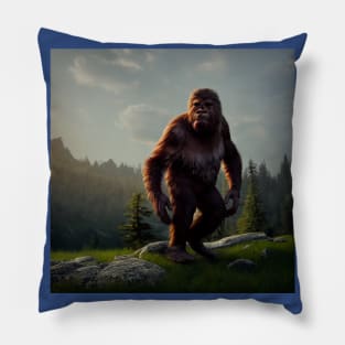 Sasquatch in Nature Pillow