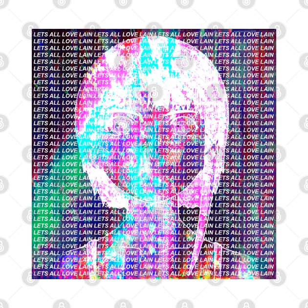 LETS ALL LOVE LAIN GLITCH SAD JAPANESE ANIME AESTHETIC by Poser_Boy