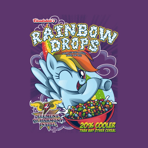 Rainbow Drops - Total Awesome! by GillesBone