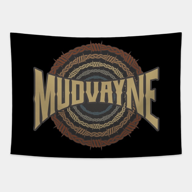 Mudvayne Barbed Wire Tapestry by darksaturday