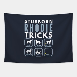 Stubborn Rhodesian Rifgeback Tricks - Dog Training Tapestry