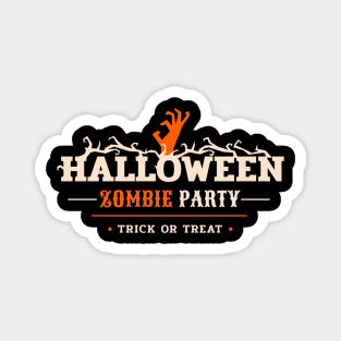 Halloween Zombie Party Magnet