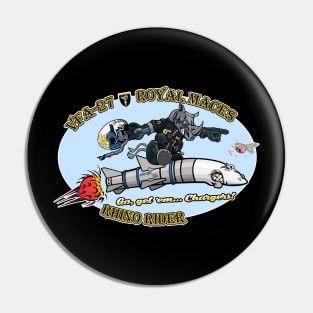 Royal Maces Rhino Nose Art Pin