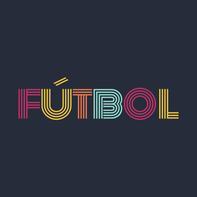 SCTX006 - Futbol Rainbow Retro Vintage by Tee Vibes Co.