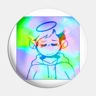 Sad Angel Pin