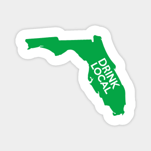 Florida Drink Local FL Green Magnet