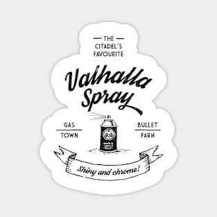 Valhalla Spray - black artwork Magnet